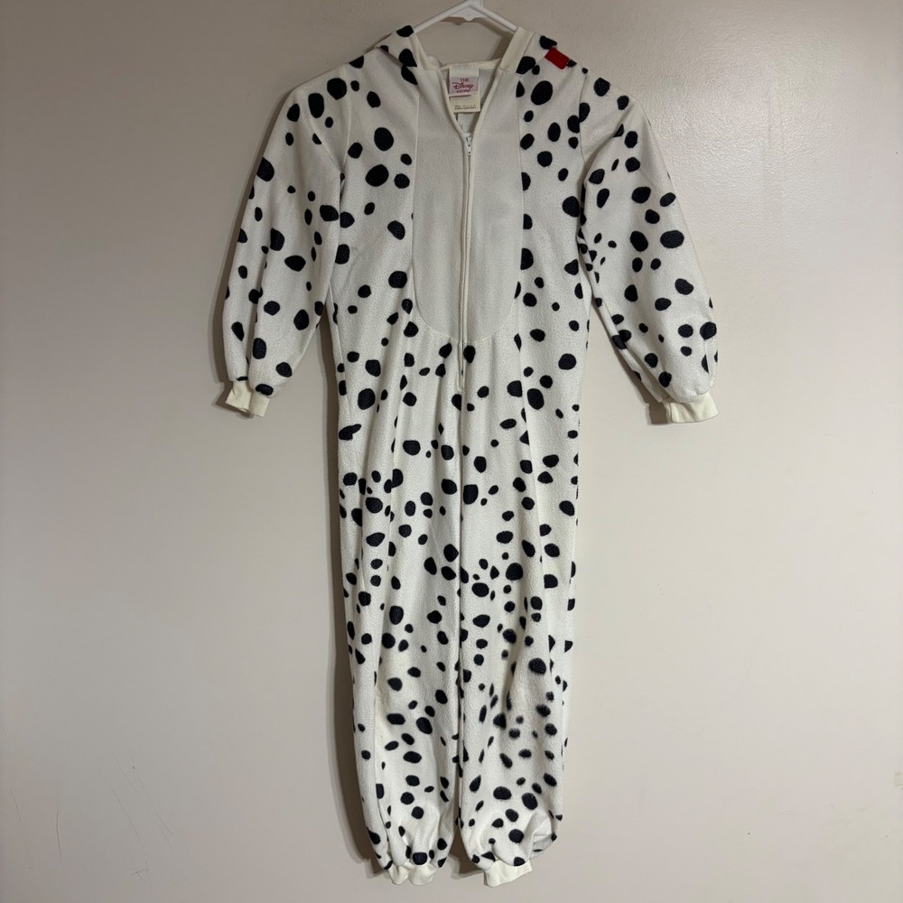 Vintage Disney Store 101 Dalmatians Costume Jumpsuit Hooded Child DS-17 White